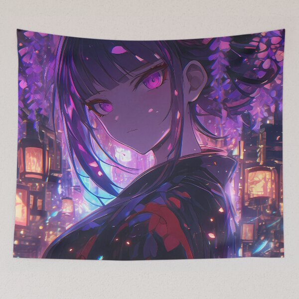 Item preview, Maki Harukawa Danganronpa Anime Girl Waifu Cherry Blossoms designed and sold by mildaclairmo.