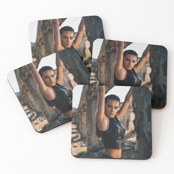Item preview, Model Photography Beautiful woman in leather vest in ancient ruins  designed and sold by Vintage Designs +.