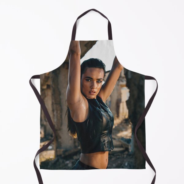 Item preview, Model Photography Beautiful woman in leather vest in ancient ruins designed and sold by Vintage Designs +.