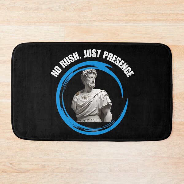 Item preview, No Rush, Just Presence - Stoic Philosopher Marcus Aurelius Artwork designed and sold by LexaArtworks.