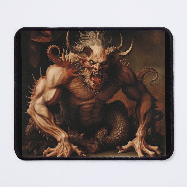 Item preview, Medieval Depiction of a Hell Demon creature designed and sold by Vintage Designs +.