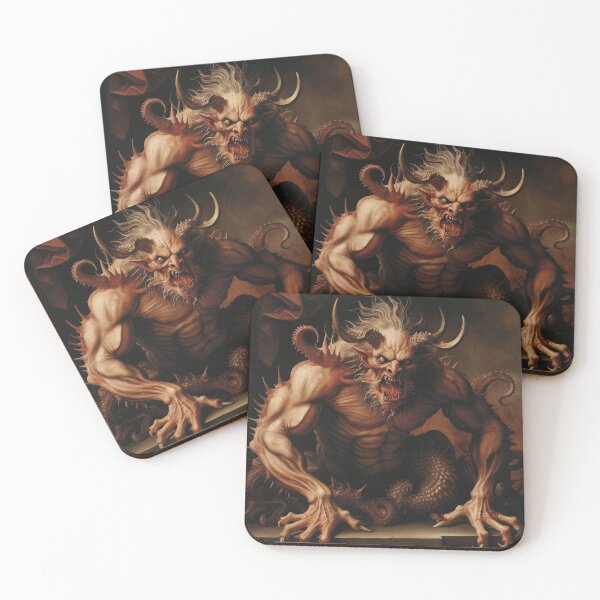 Item preview, Medieval Depiction of a Hell Demon creature designed and sold by Vintage Designs +.