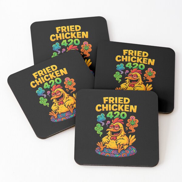 Item preview, Tekst Fried Chicken 420 designed and sold by TrendsLook.
