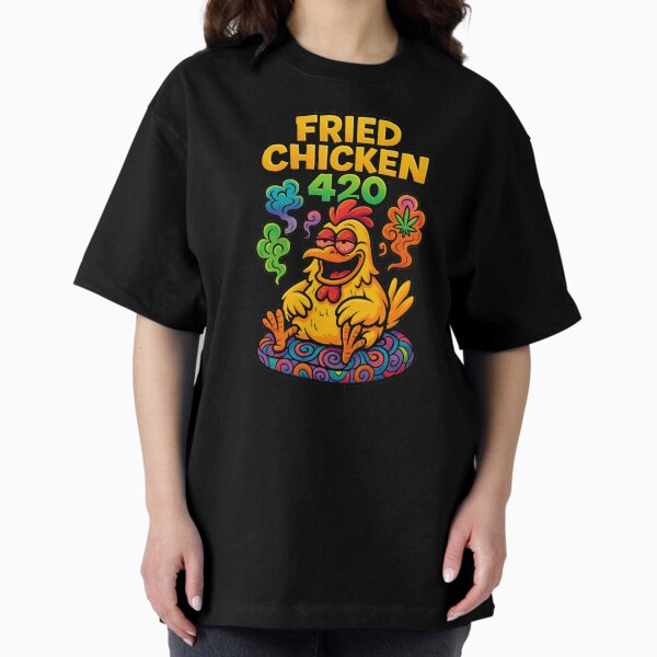 Item preview, Tekst Fried Chicken 420 designed and sold by TrendsLook.