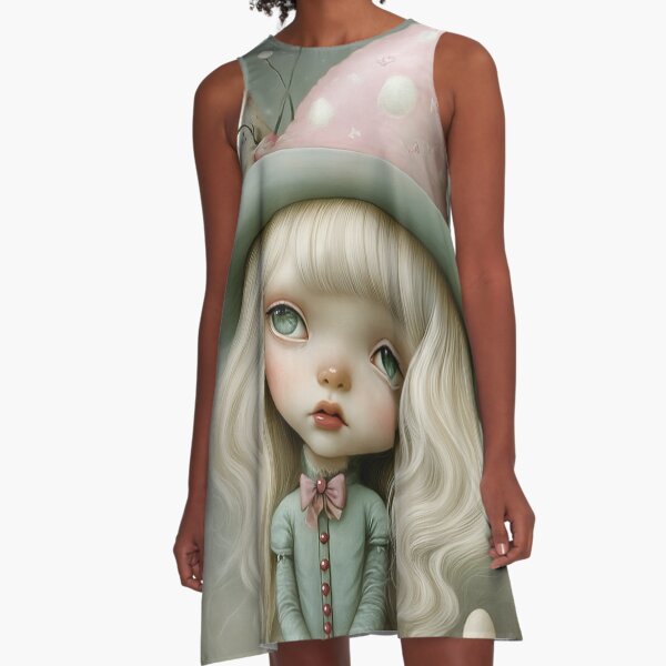 Item preview, Pink dreamer. Pop Surrealism Art inspired by Mark Ryden. Lowbrow art.. designed and sold by Piagor.
