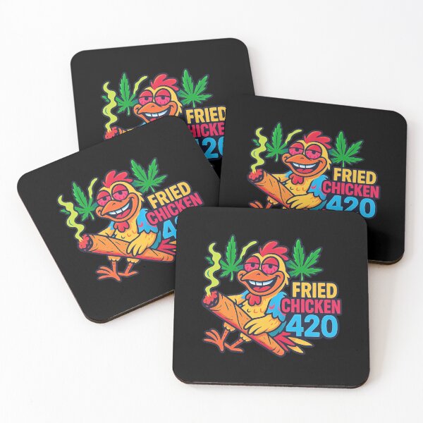 Item preview, Tekst Fried Chicken 420 designed and sold by TrendsLook.