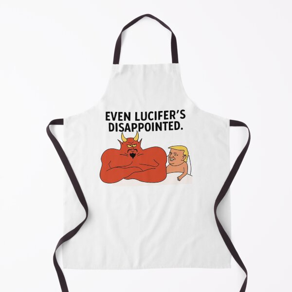 Item preview, Lucifer is disappointed, satire, devil, size does matter, Funnyfits70, retro, vintage, meme, funny, humor designed and sold by FunnyFits70.