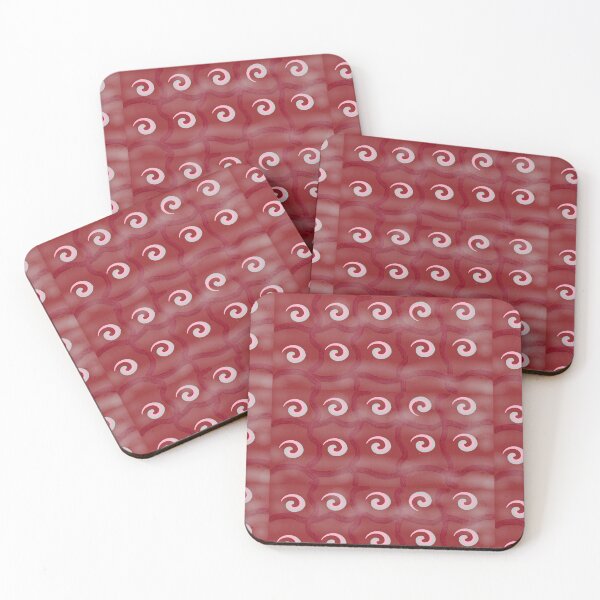 Item preview, Dynamic Red Swirl Circular Pattern with Wavy Lines designed and sold by Diclebaybas.