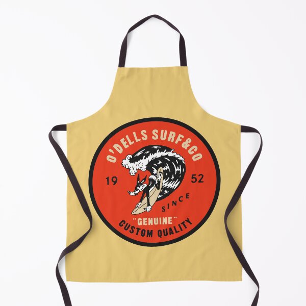 Item preview, Vintage O’Dells Surf & Co. Surfboards Surfin Dog since 1952 fifties / sixties retro surf art logo designed and sold by Kludoman.