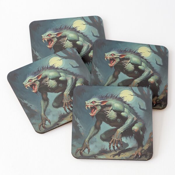 Item preview, The terrible Chupacabra a cryptid painting designed and sold by Vintage Designs +.