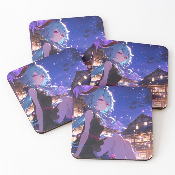 Item preview, Game Ganyu Genshin Impact Anime Cryo Archer Wisteria Celestial Calm designed and sold by mildaclairmo.