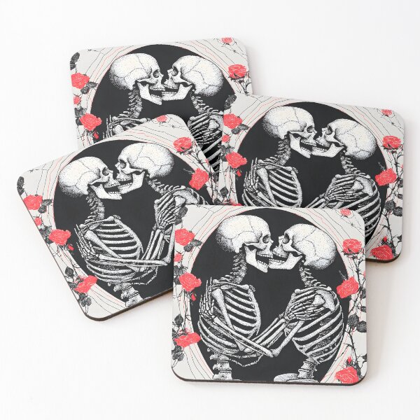 Item preview, Till Death Do Us Part - Gothic Skeleton Lovers Artwork designed and sold by BubbleDream Art .