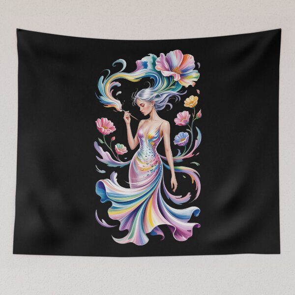 Item preview, Goddess of Color – Dreamy Flowing Fantasy designed and sold by YounexxART.
