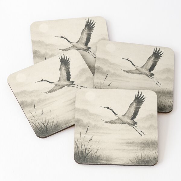 Item preview, Crane in the Mist designed and sold by CTRL-DECAY.