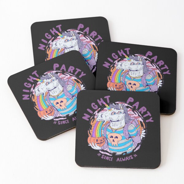Item preview, Night Party Unicorn – Vaporwave Halloween Vibes designed and sold by Josinta.