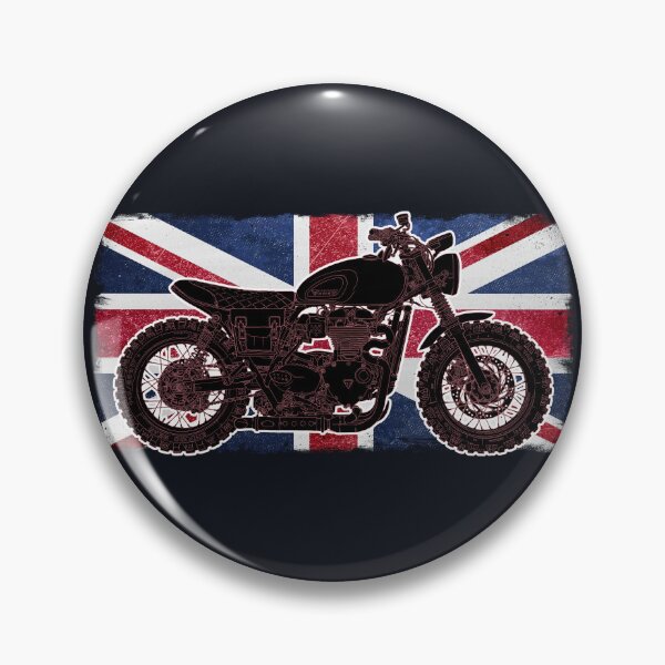 Item preview, Scrambler Motorcycle | British Flag  designed and sold by SW Longwave.