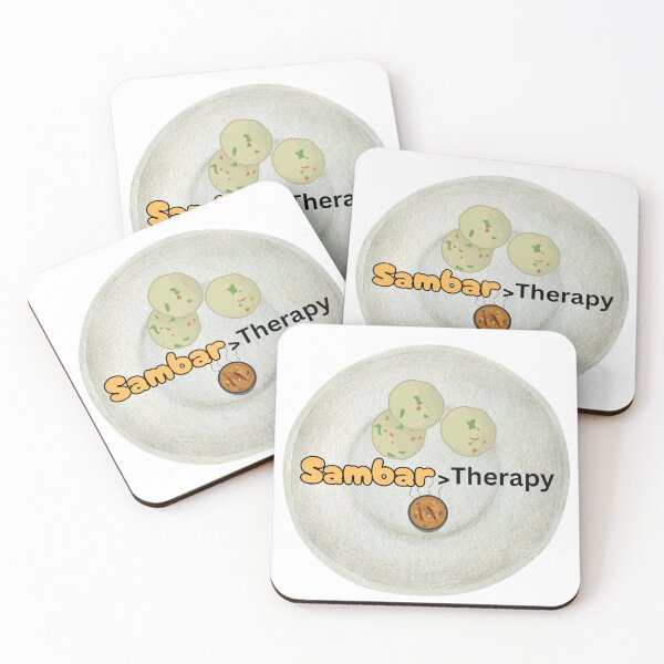Item preview, Sambar Over Therapy – Desi Comfort Food Quote designed and sold by Muse by M .