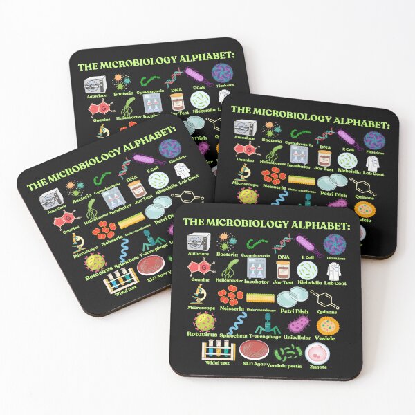 Item preview, The Microbiology Alphabet, cool science, biology and microbiology designed and sold by NoetherSym.