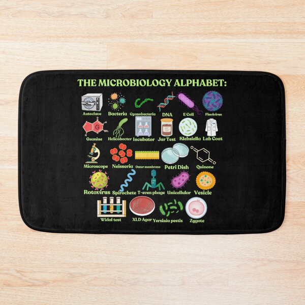 Item preview, The Microbiology Alphabet, cool science, biology and microbiology designed and sold by NoetherSym.