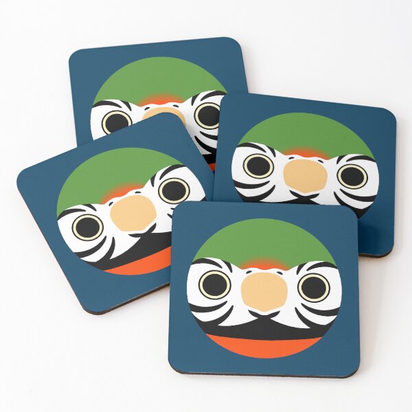 Item preview, The face of a Harlequin Macaw designed and sold by INKOYADO.
