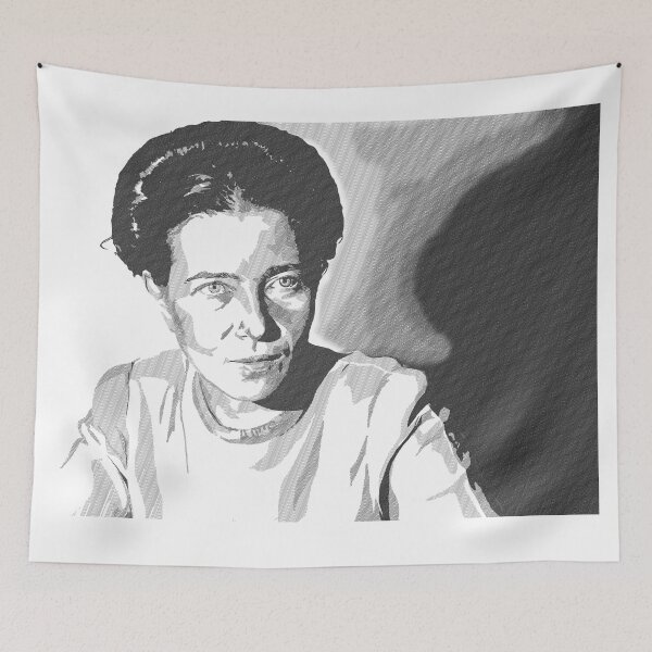 Item preview, Simone De Beauvoir designed and sold by enricazampedri.