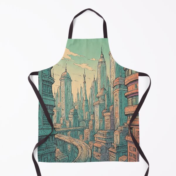 Item preview, Retro-Futuristic Cityscape: NeonVault Skyline designed and sold by NeonVaultStudio.