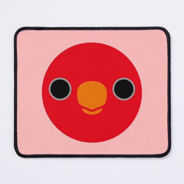 Item preview, The face of a Red Lory designed and sold by INKOYADO.