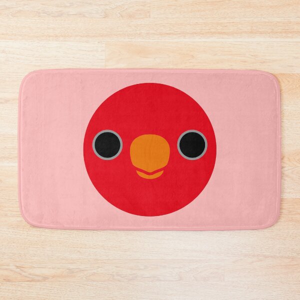 Item preview, The face of a Red Lory designed and sold by INKOYADO.