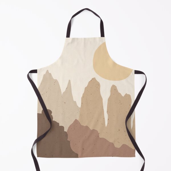 Item preview, Earth Tone Abstract Mountain Peaks with Soft Sun and Grainy Texture designed and sold by NiceDigital.