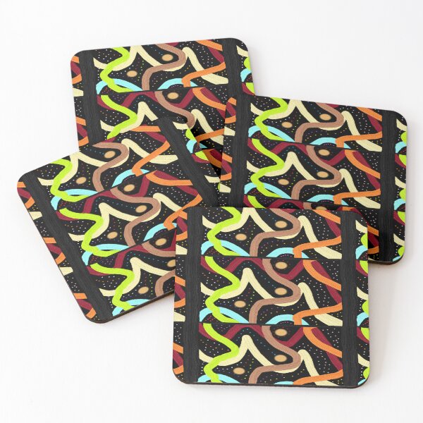 Item preview, Dynamic Multicolor Stripes with Dot Accents designed and sold by Diclebaybas.