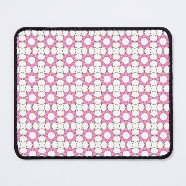 Item preview, Geometric Floral Pattern with Pink Petals designed and sold by Merbuda.
