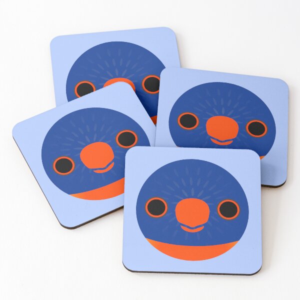 Item preview, The face of a Rainbow Lorikeet designed and sold by INKOYADO.