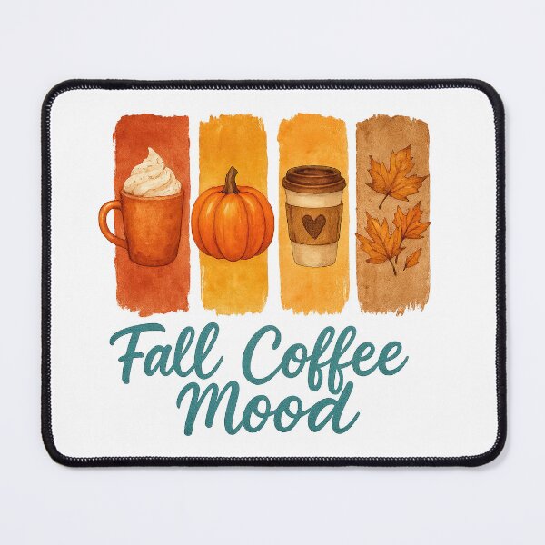 Item preview, Fall Coffee Mood – Cozy Autumn Pumpkin Latte Vibes designed and sold by MujernDesignArt.