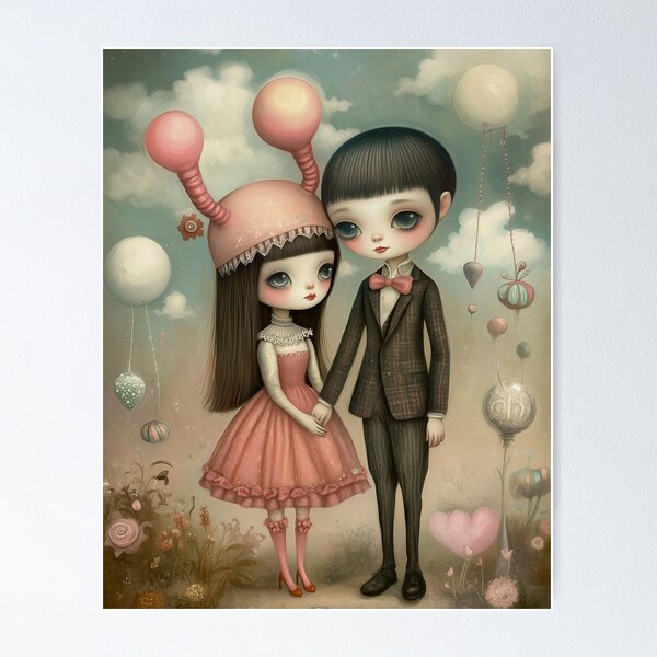 Item preview, Together in the Stillness : Fantasy Portrait Collection - Inspired by Whimsical Lowbrow Art designed and sold by Piagor.