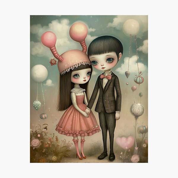 Item preview, Together in the Stillness : Fantasy Portrait Collection - Inspired by Whimsical Lowbrow Art designed and sold by Piagor.