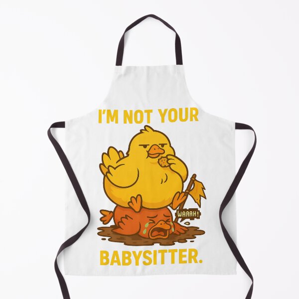 Item preview, Not Your Babysitter Duck T-Shirt – Funny Lazy Gamer Design designed and sold by TeeTimeTreasure.