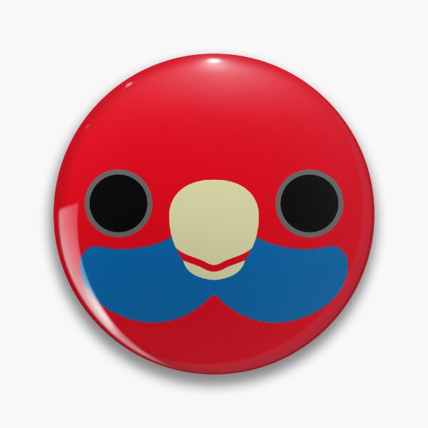 Item preview, The face of a Crimson rosella designed and sold by INKOYADO.