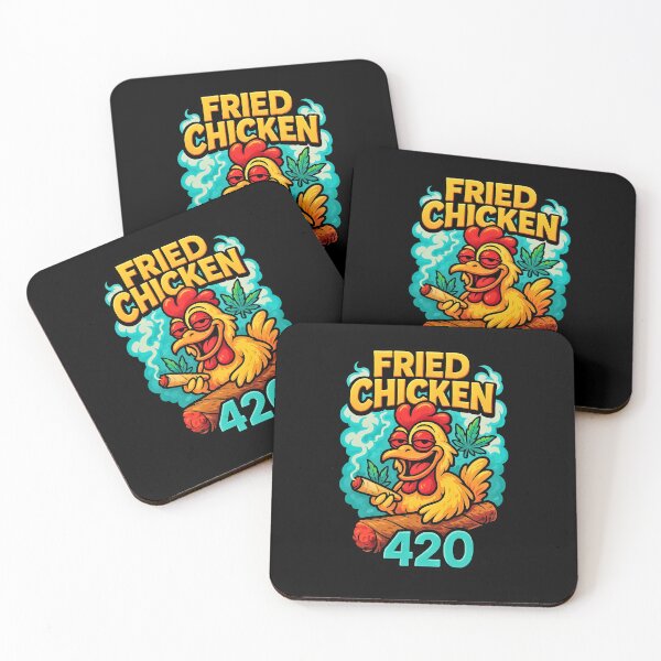 Item preview, Tekst Fried Chicken 420 designed and sold by TrendsLook.