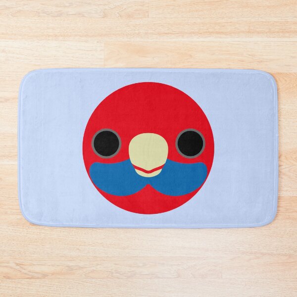 Item preview, The face of a Crimson rosella designed and sold by INKOYADO.