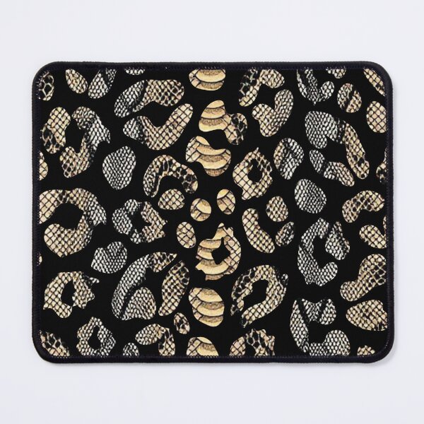 Item preview, Neutral Black, White, Tan Snakeskin Leopard Print Pattern Design designed and sold by VonsKraftCorner.