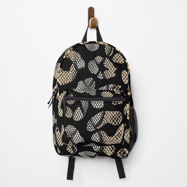 Item preview, Neutral Black, White, Tan Snakeskin Leopard Print Pattern Design designed and sold by VonsKraftCorner.