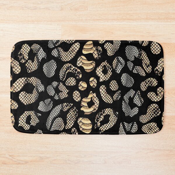 Item preview, Neutral Black, White, Tan Snakeskin Leopard Print Pattern Design designed and sold by VonsKraftCorner.