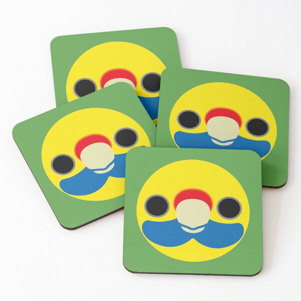 Item preview, The face of a Green rosella designed and sold by INKOYADO.