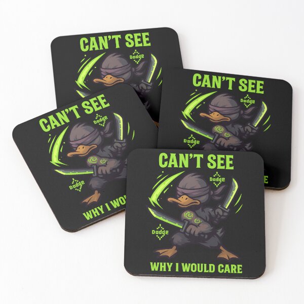 Item preview, Can’t See Why I Would Care – Blindfolded Rogue Duck Shirt designed and sold by TeeTimeTreasure.