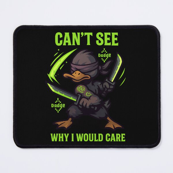 Item preview, Can’t See Why I Would Care – Blindfolded Rogue Duck Shirt designed and sold by TeeTimeTreasure.