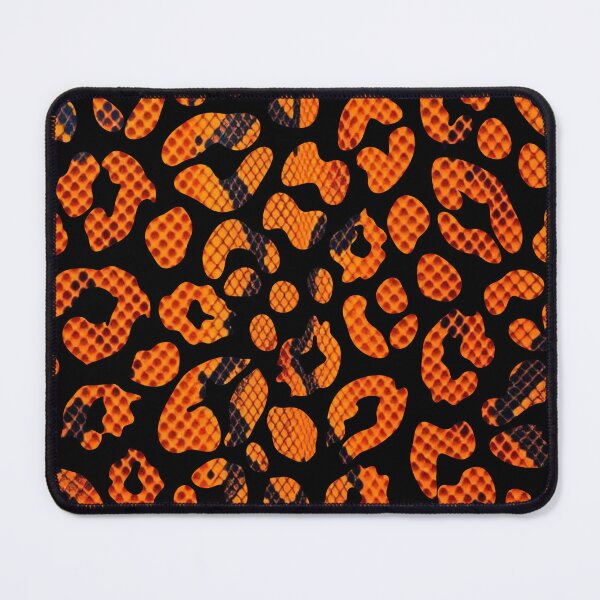 Item preview, Orange Snakeskin Leopard Print Pattern Design designed and sold by VonsKraftCorner.