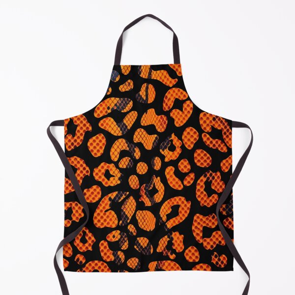 Item preview, Orange Snakeskin Leopard Print Pattern Design designed and sold by VonsKraftCorner.