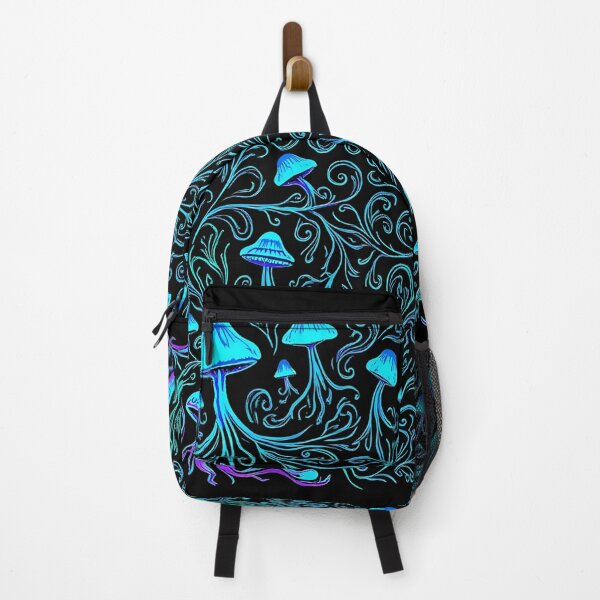 Item preview, Mycelium Glow – Bioluminescent Mushroom Pattern designed and sold by JaroPrints.