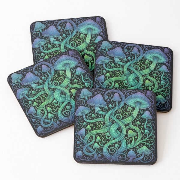 Item preview, Fungal Forest – Twisting Mushrooms & Vines designed and sold by JaroPrints.