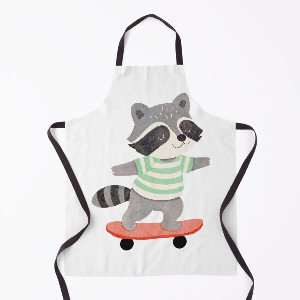Item preview, Skateboarding Raccoon designed and sold by MilouiArt.